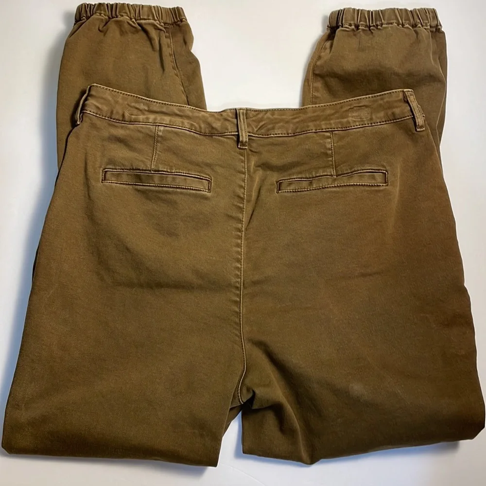 Wonderly Women’s Twill Stretch Jogger Pants zipper & button closure pockets 12R - Picture 4 of 11